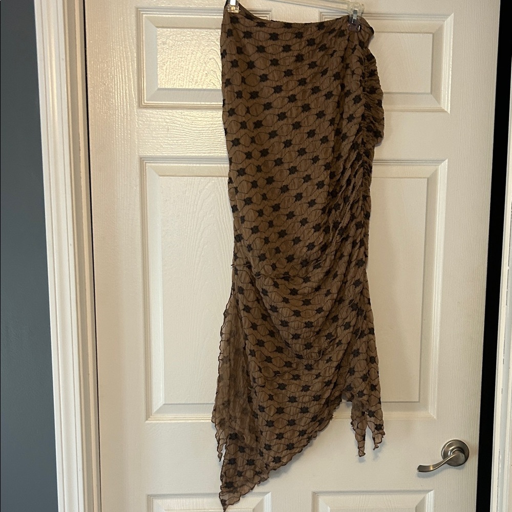 Free People Margo Maxi Skirt - Black and Brown - Picture 6 of 8